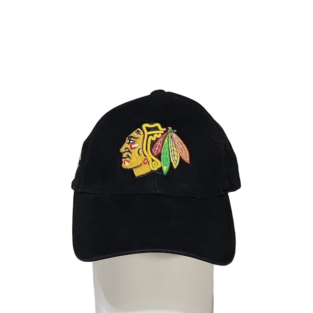 Fan Favorite Black Hawks Ice Hockey,  Ball Cap, Hat